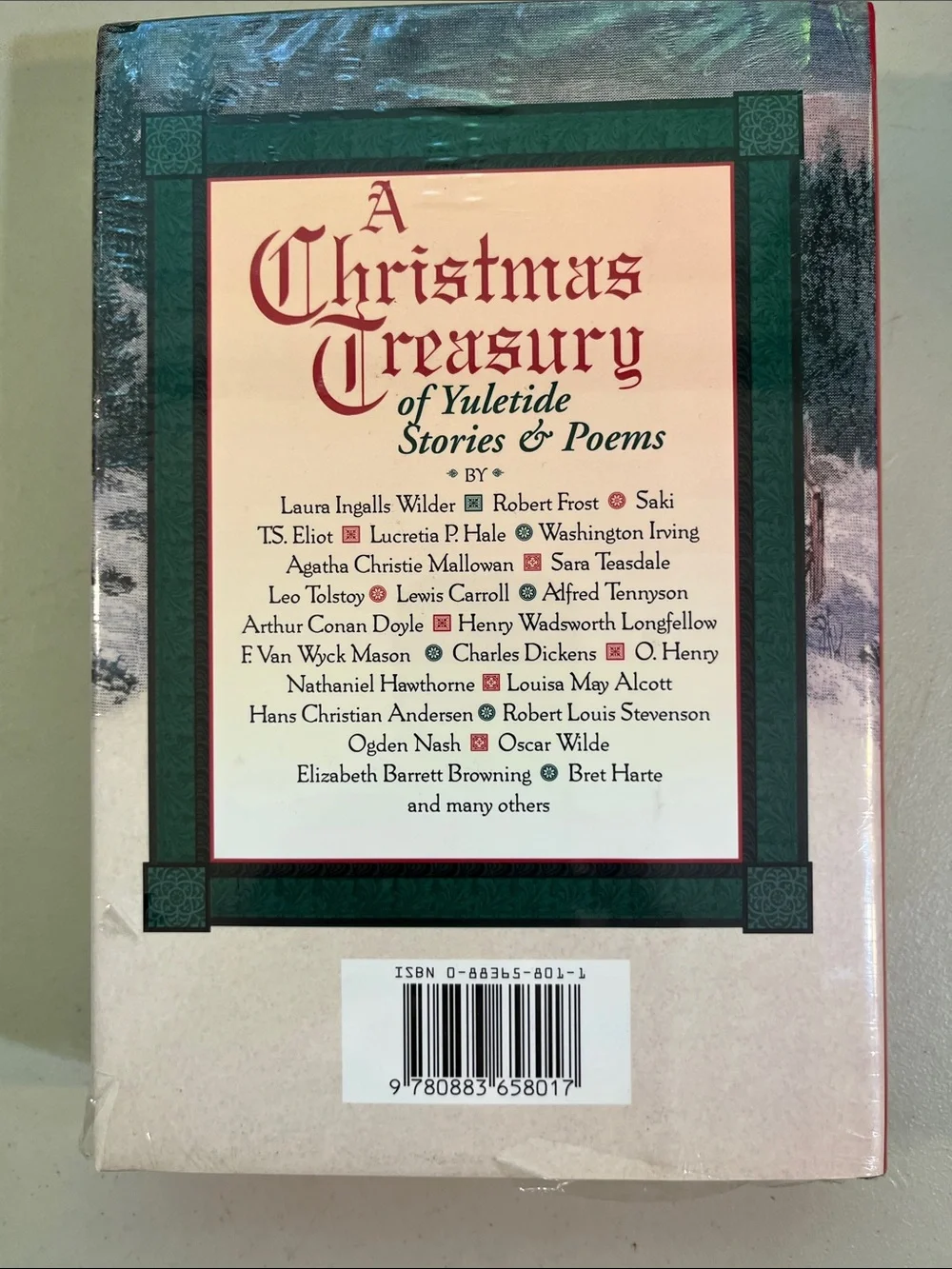 A Christmas Treasury of Yuletide Stories & Poems - Red Hardcover